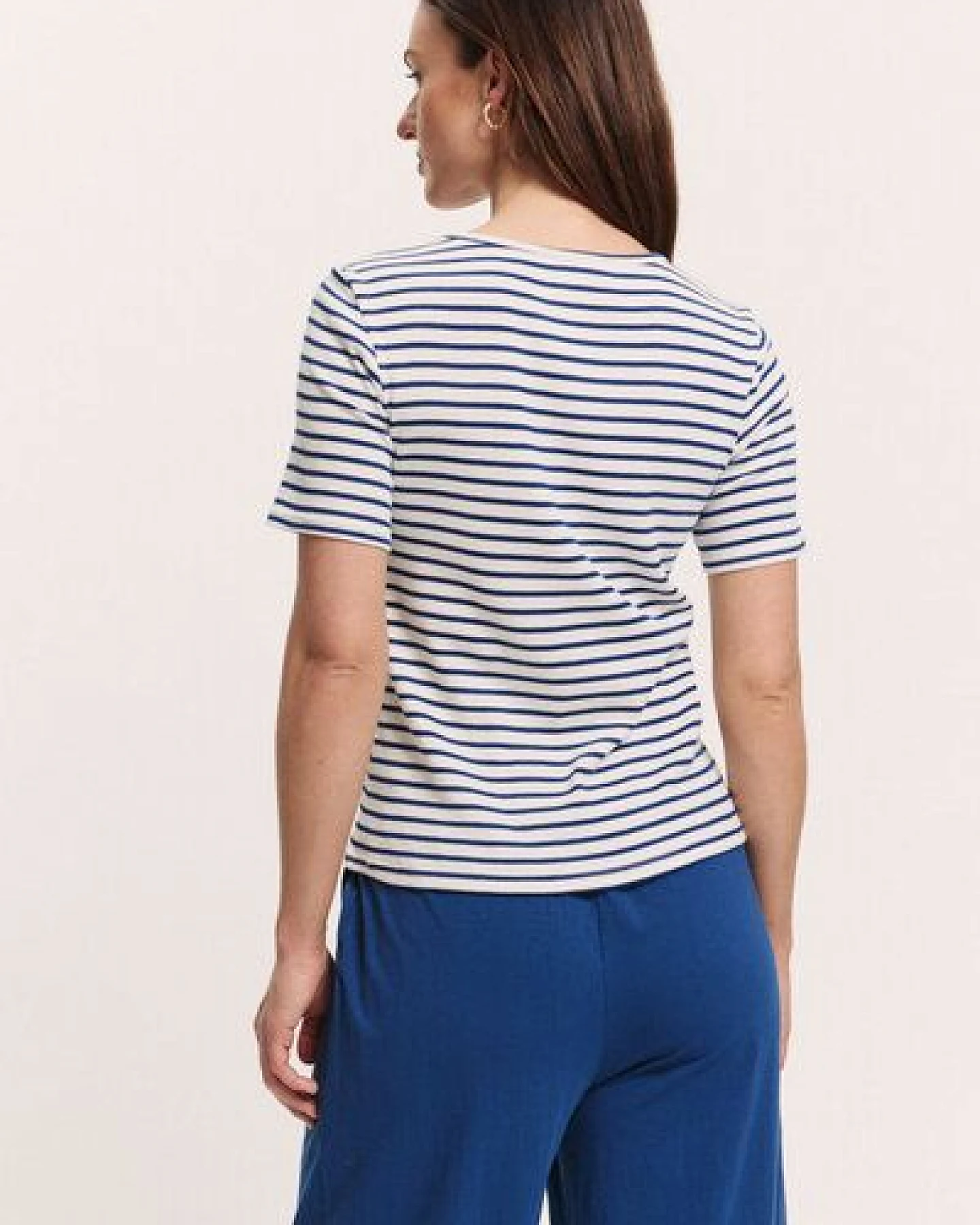 TRANQUILLO Kurzarm Ringelshirt Lillyy aus Tencel (1010005) – Ansicht 3
