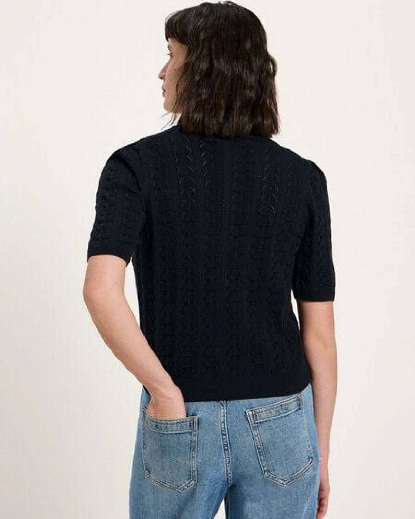 LANIUS Kurzarm-Pullover – Ansicht 3