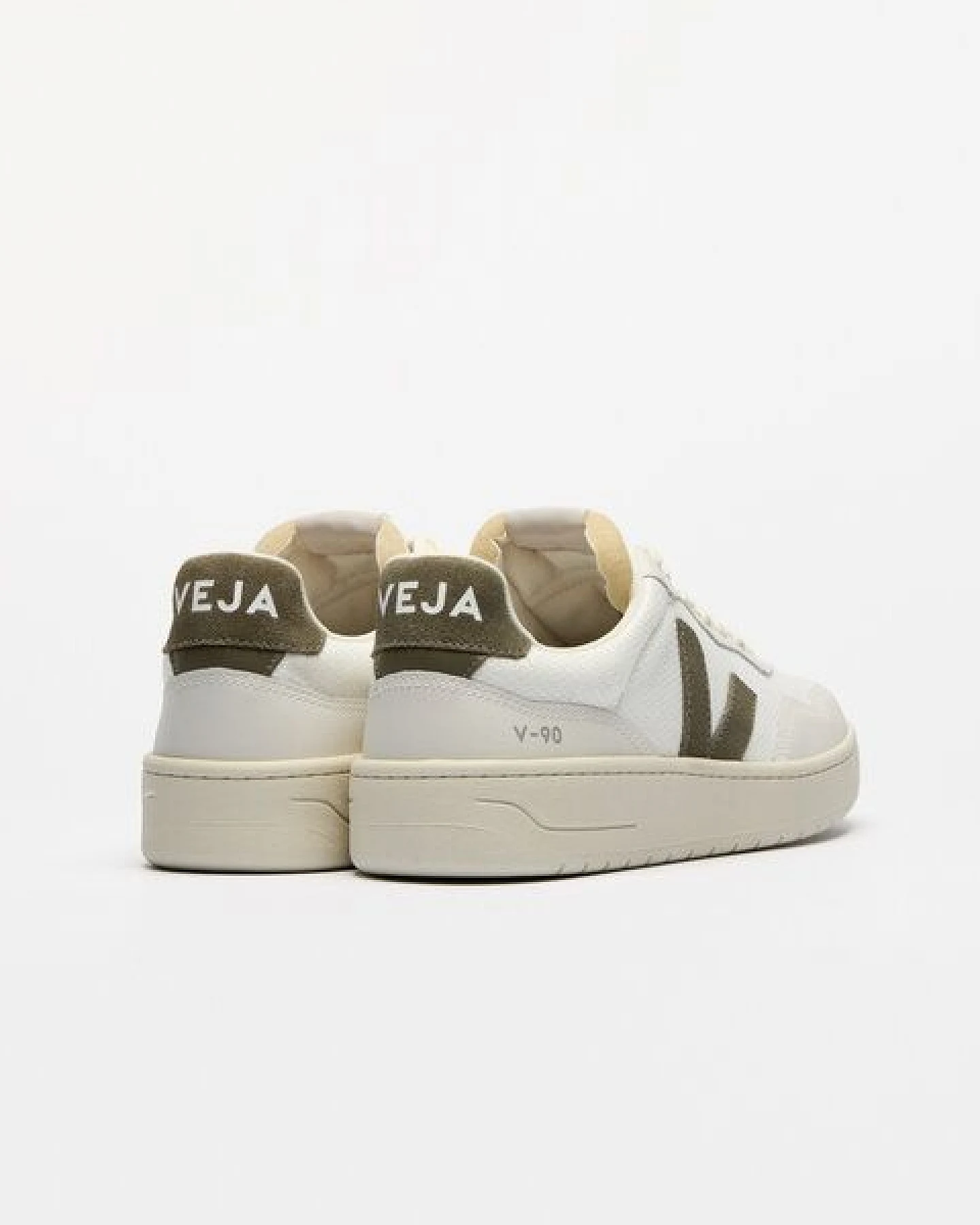 Veja Herren-Sneaker V-90 B-Mesh White Kaki – Ansicht 3