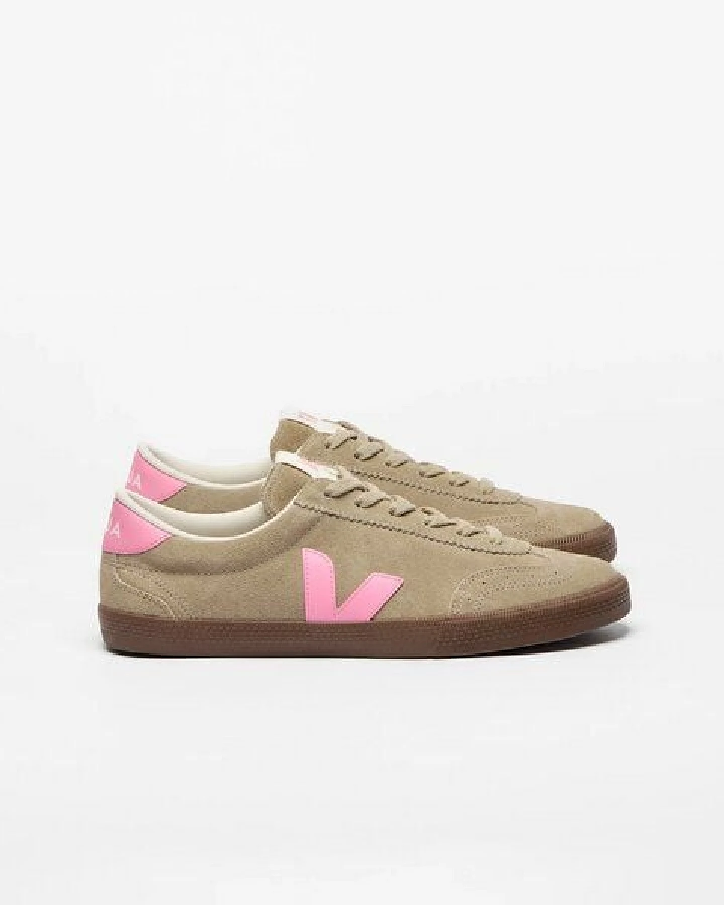 Veja Damen-Sneaker Volley Suede Taupe Malibu Bark – Ansicht 2