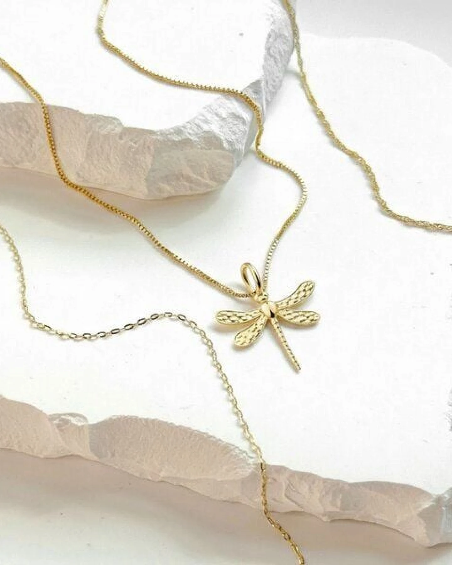 MOANINA Kette Libelle Lubellula • 8k Echtgold – Ansicht 2