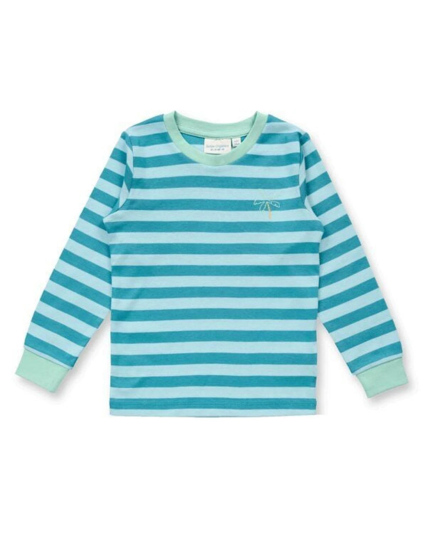 sense-organics Sense Organics Kinder Ringel Schlafanzug 2-Teiler Bio Baumwolle – Ansicht 4