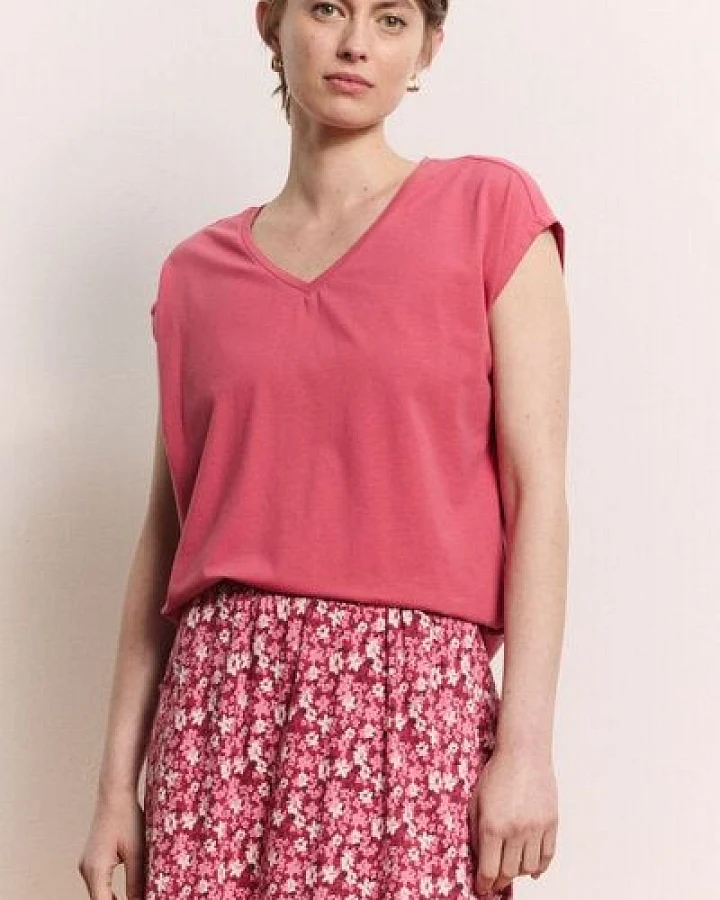 Produktseite: TRANQUILLO Jerseyshirt Elliin aus Bio-Baumwolle (1010021)