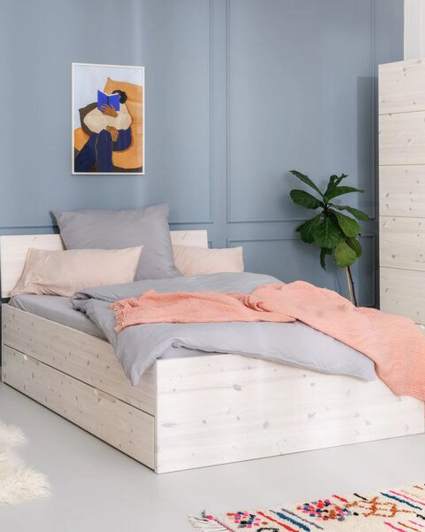 ekomia Bett Lade Storage – Ansicht 2