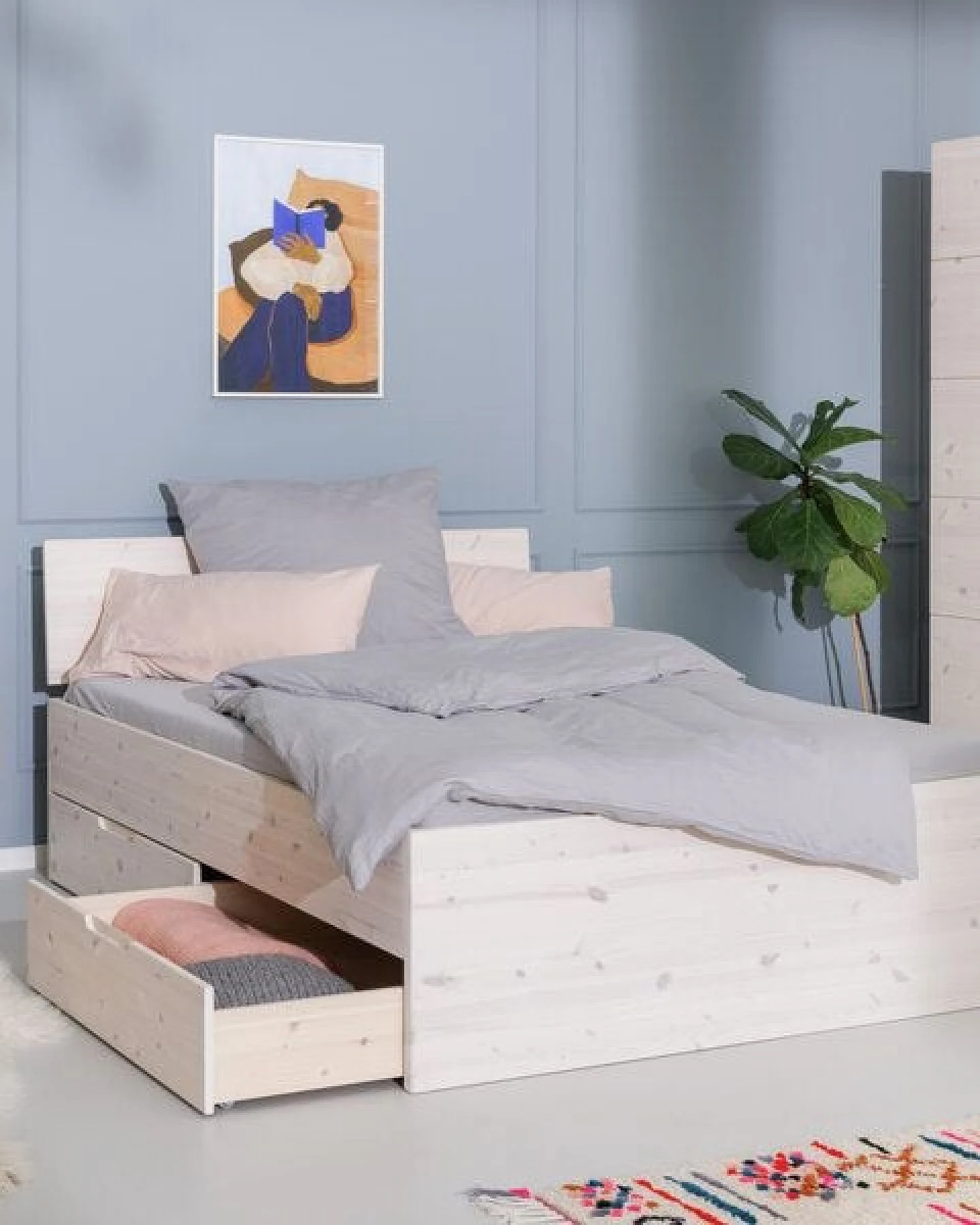 ekomia Bett Lade Storage – Ansicht 4