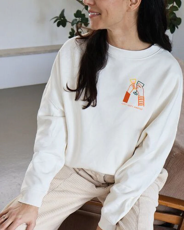 Kultgut Artdesign - Biofair- Kuscheliger Sweatpullover /Juicy meet Smoothie
