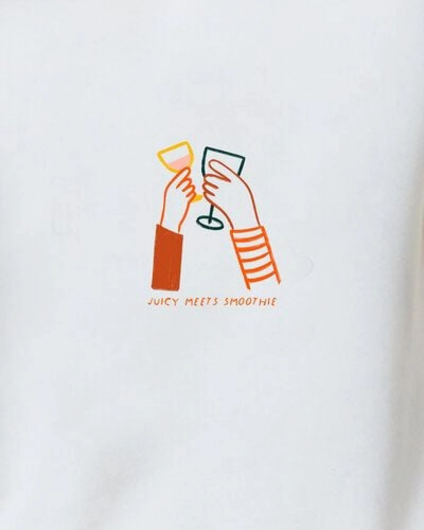 Kultgut Artdesign - Biofair- Kuscheliger Sweatpullover /Juicy meet Smoothie – Ansicht 3