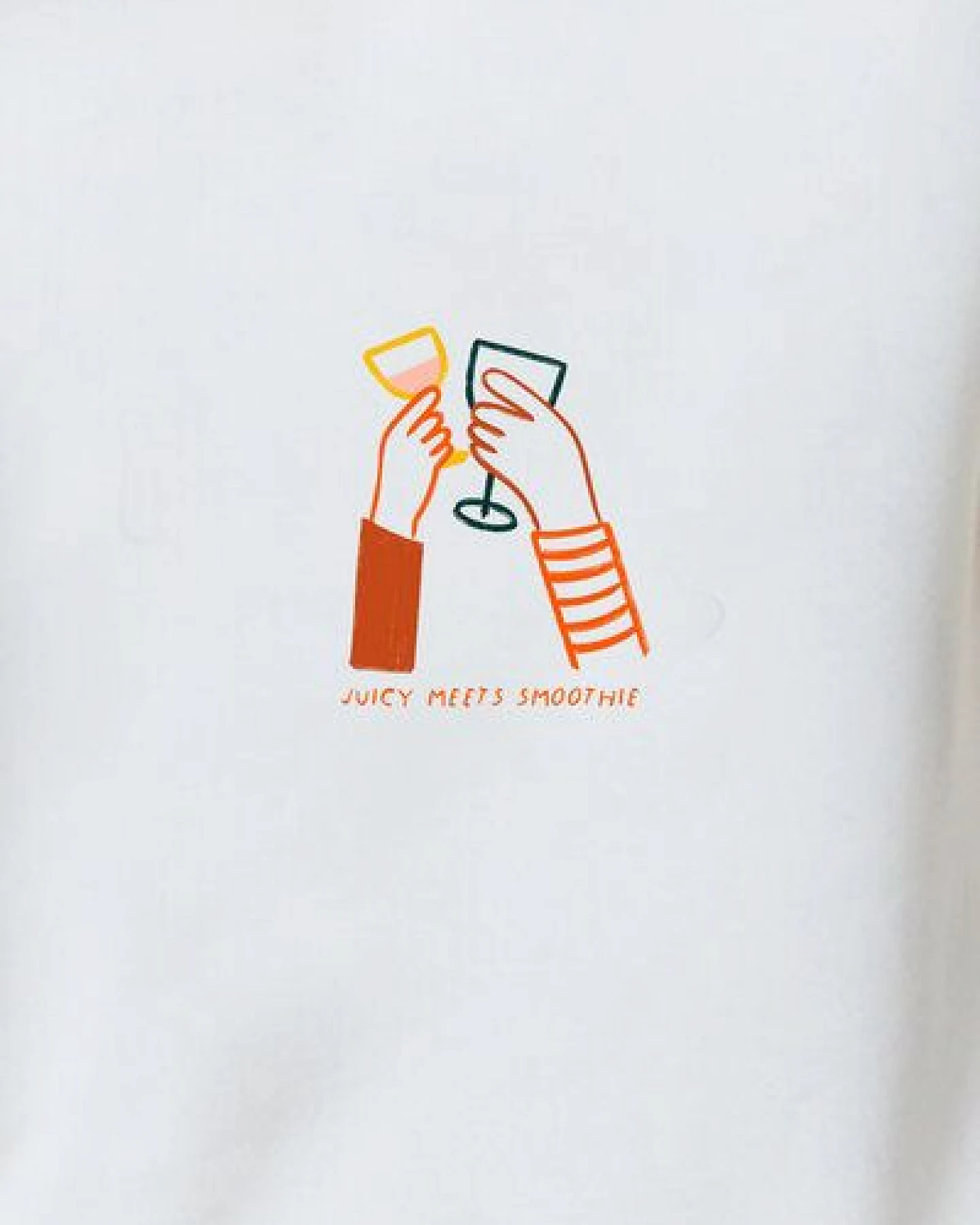 Kultgut Artdesign - Biofair- Kuscheliger Sweatpullover /Juicy meet Smoothie – Ansicht 4