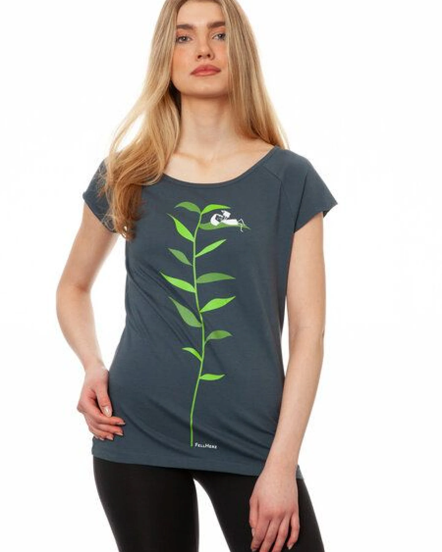 FellHerz Damen T-Shirt Booklover thundercloud – Ansicht 3