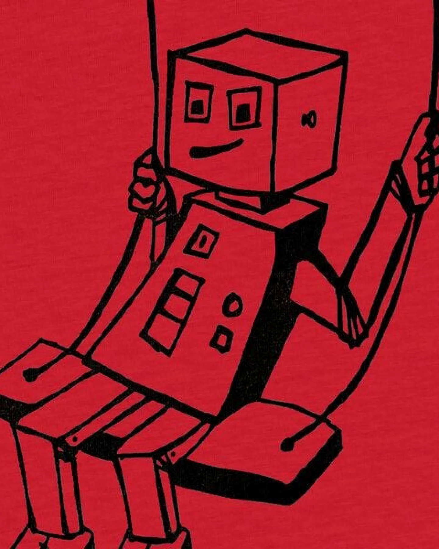 päfjes Rocco Roboter schaukelt für sein Leben gern - Fair Wear Bio Kinder T-Shirt – Ansicht 3