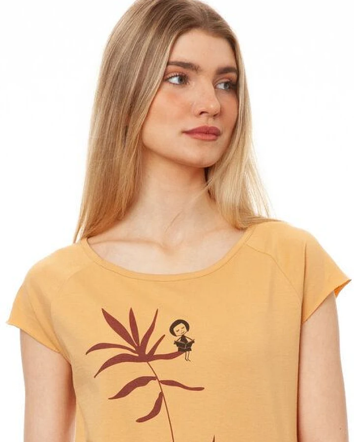 FellHerz Damen T-Shirt Lesepalme Girl clay bio & fair & vegan