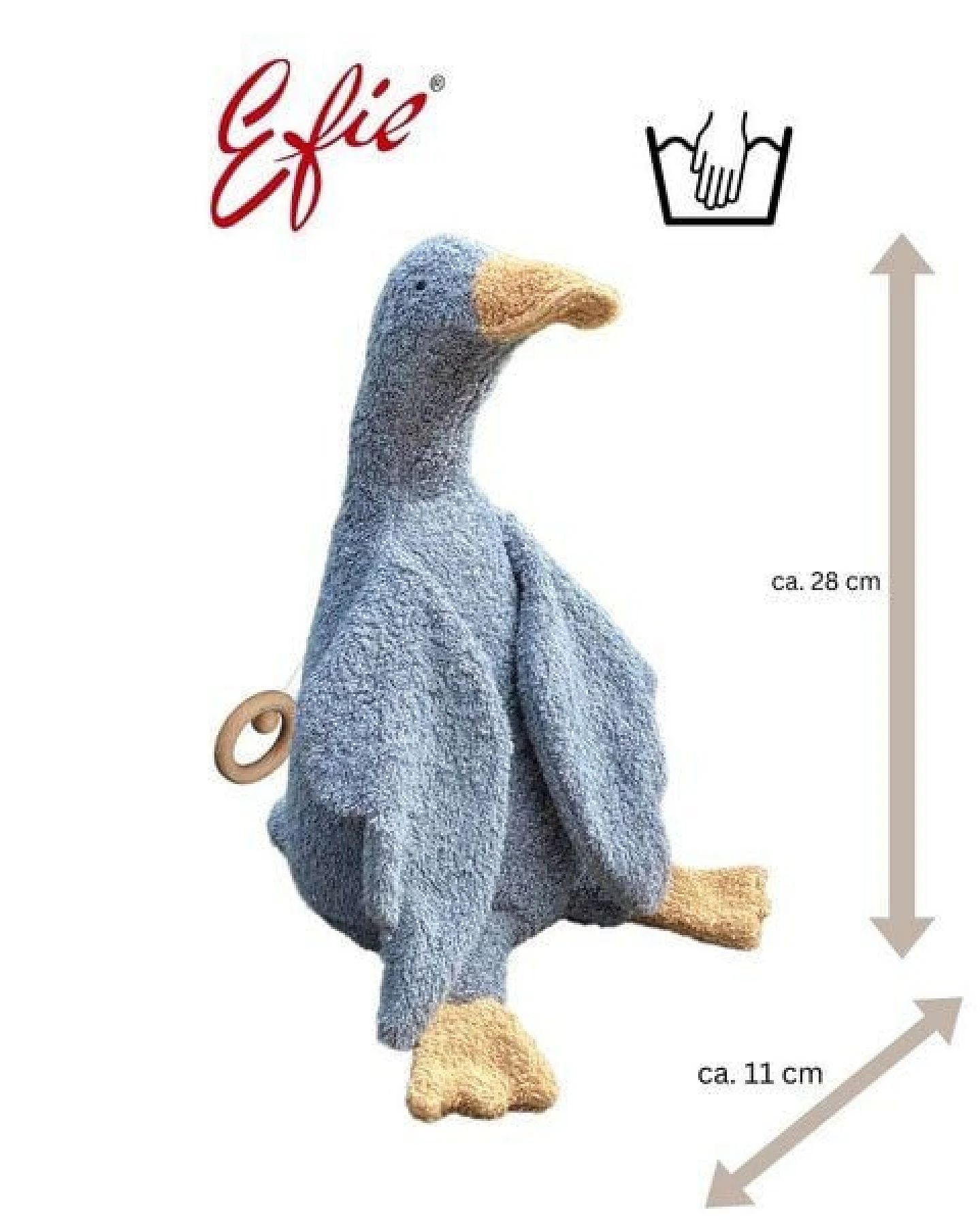 Efie Spieluhr Gans grau – Ansicht 4