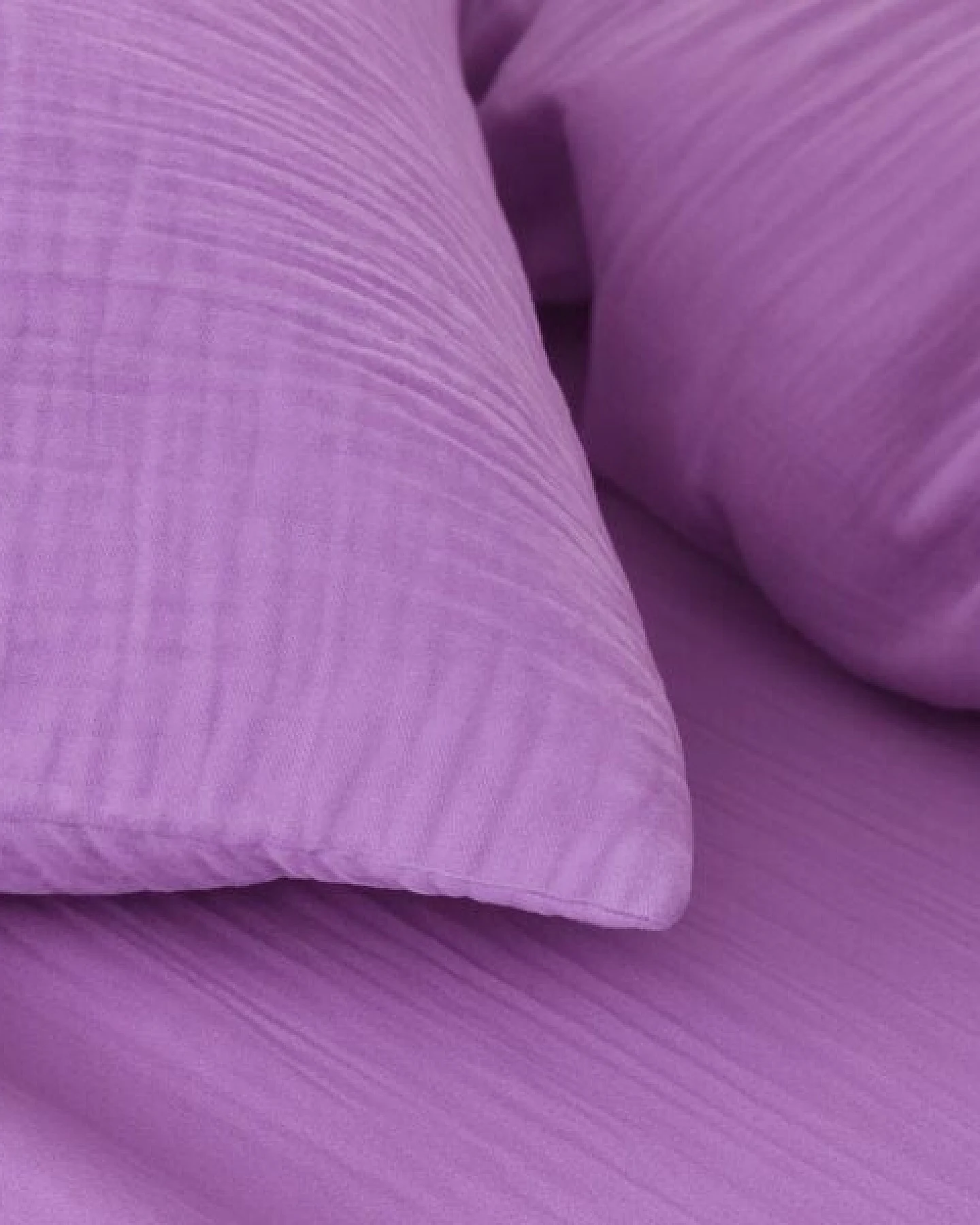 Sandiik Musselin Bettwäsche aus Biobaumwolle in Fuchsia – Ansicht 2