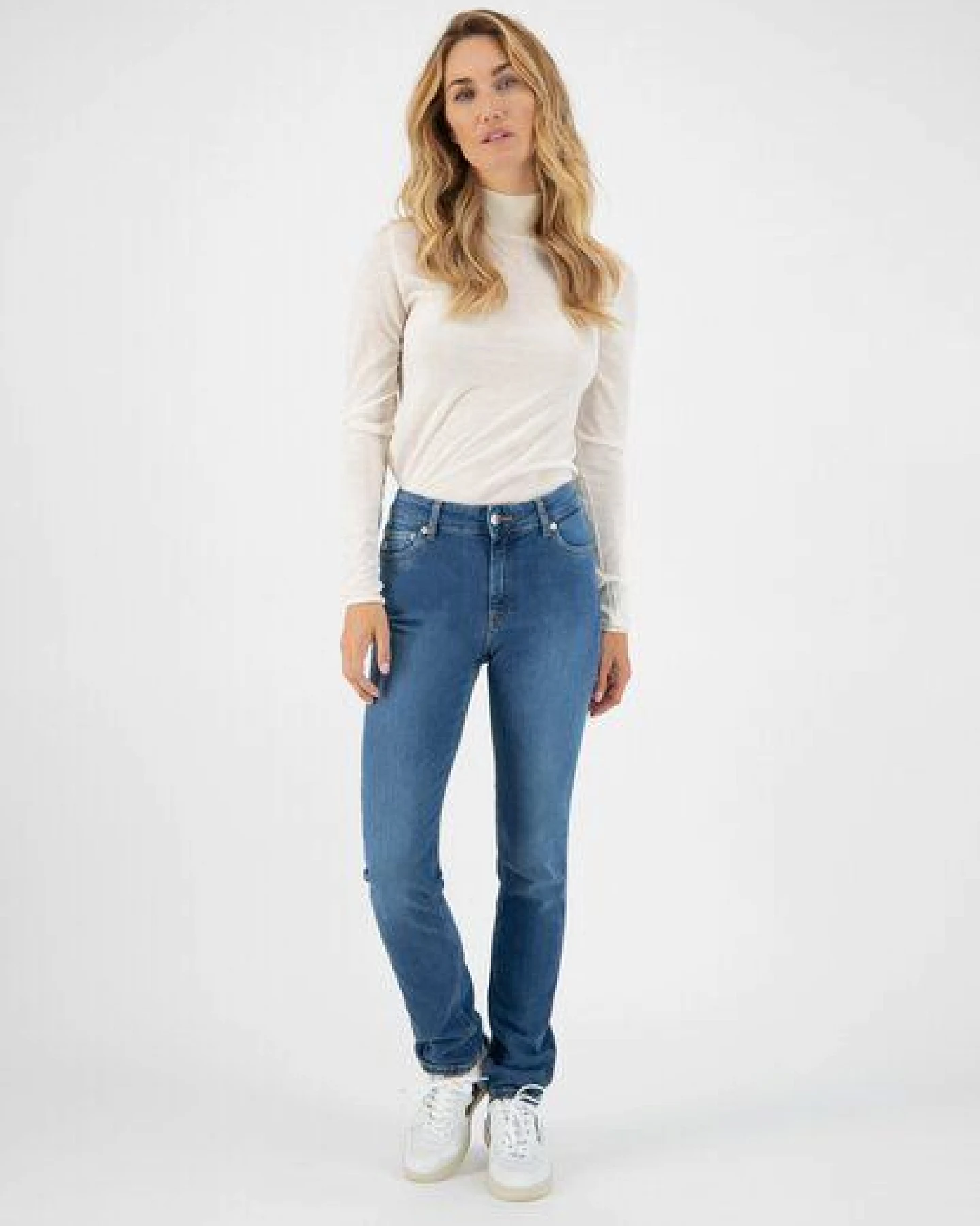 MUD Jeans Damen Jeans "Regular Swan - Authentic Indigo - rcy" – Ansicht 2