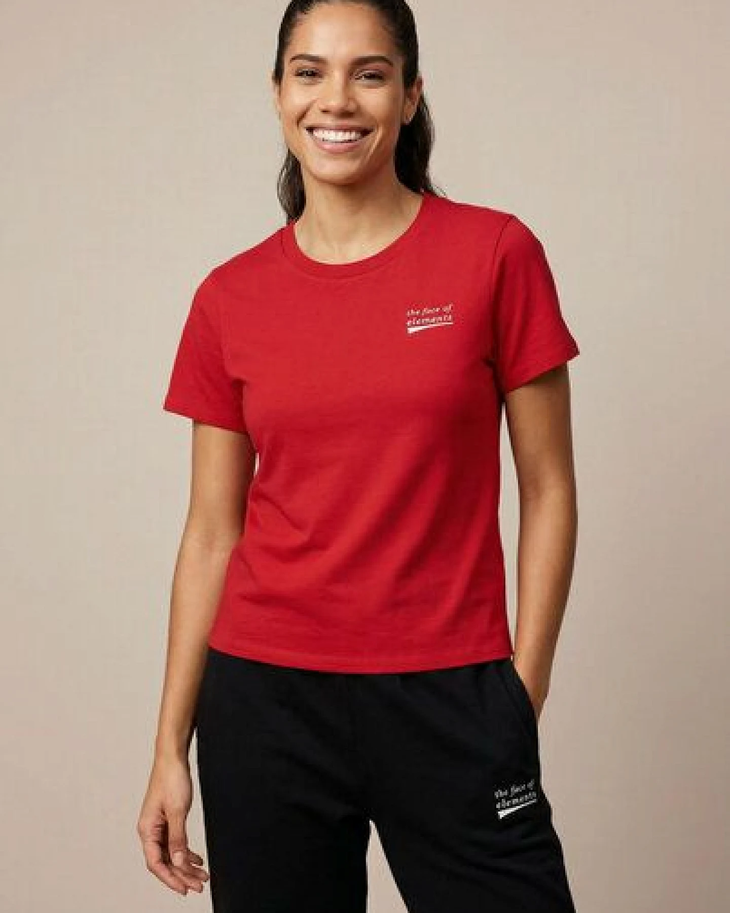 THE FACE OF ELEMENTS STATEMENT - REGULAR FIT T-SHIRT AUS BIO-BAUMWOLLE – Ansicht 4