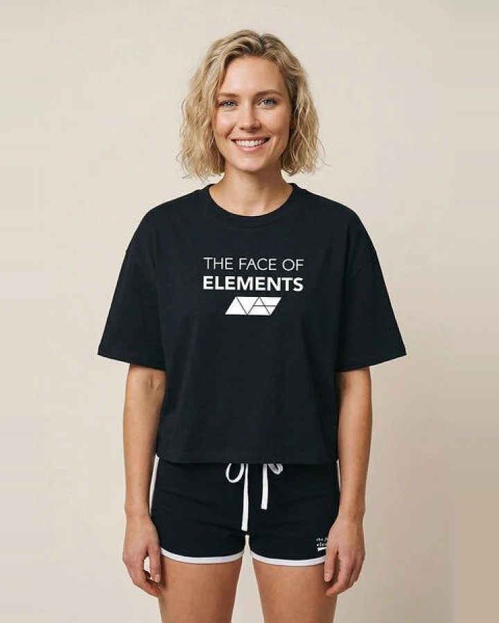 THE FACE OF ELEMENTS BOLD - RELAXED BOXY FIT T-SHIRT AUS BIO-BAUMWOLLE