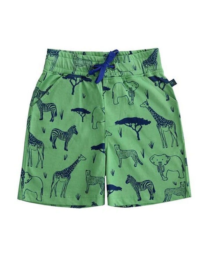 Enfant Terrible Shorts mit Safari Druck in green-navy