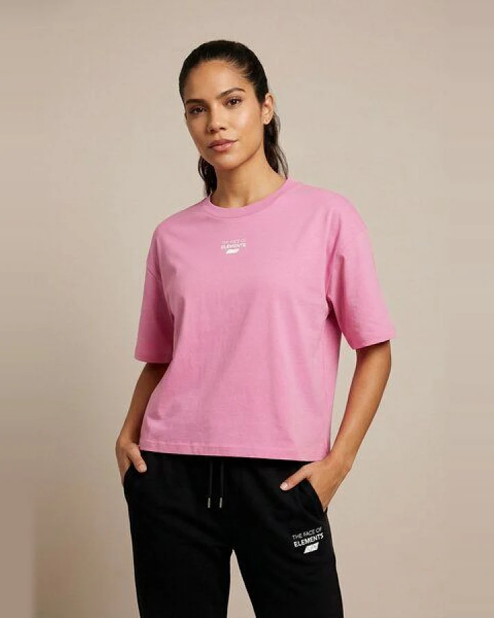 THE FACE OF ELEMENTS ESSENTIAL - RELAXED BOXY FIT T-SHIRT AUS 100% BIO-BAUMWOLLE