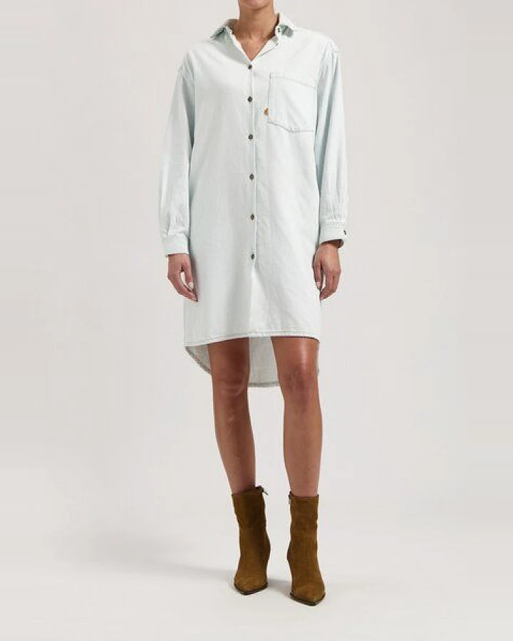 MUD Jeans Damen Kleid "Ella Denim Dress - Sun Stone"
