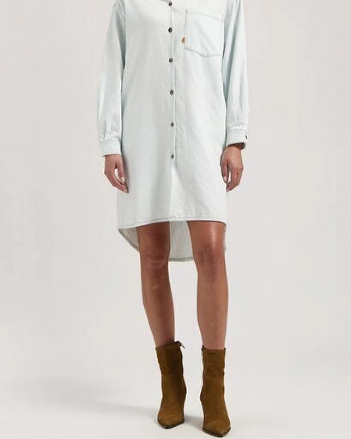 MUD Jeans Damen Kleid "Ella Denim Dress - Sun Stone"