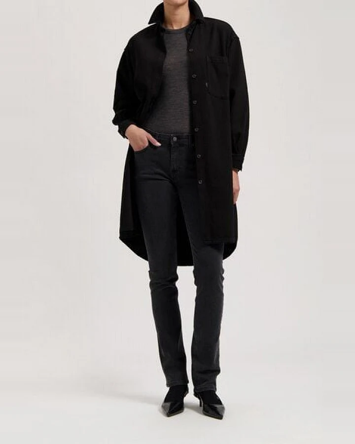 MUD Jeans Damen Jeans "Ella Denim Dress - BlackDip"