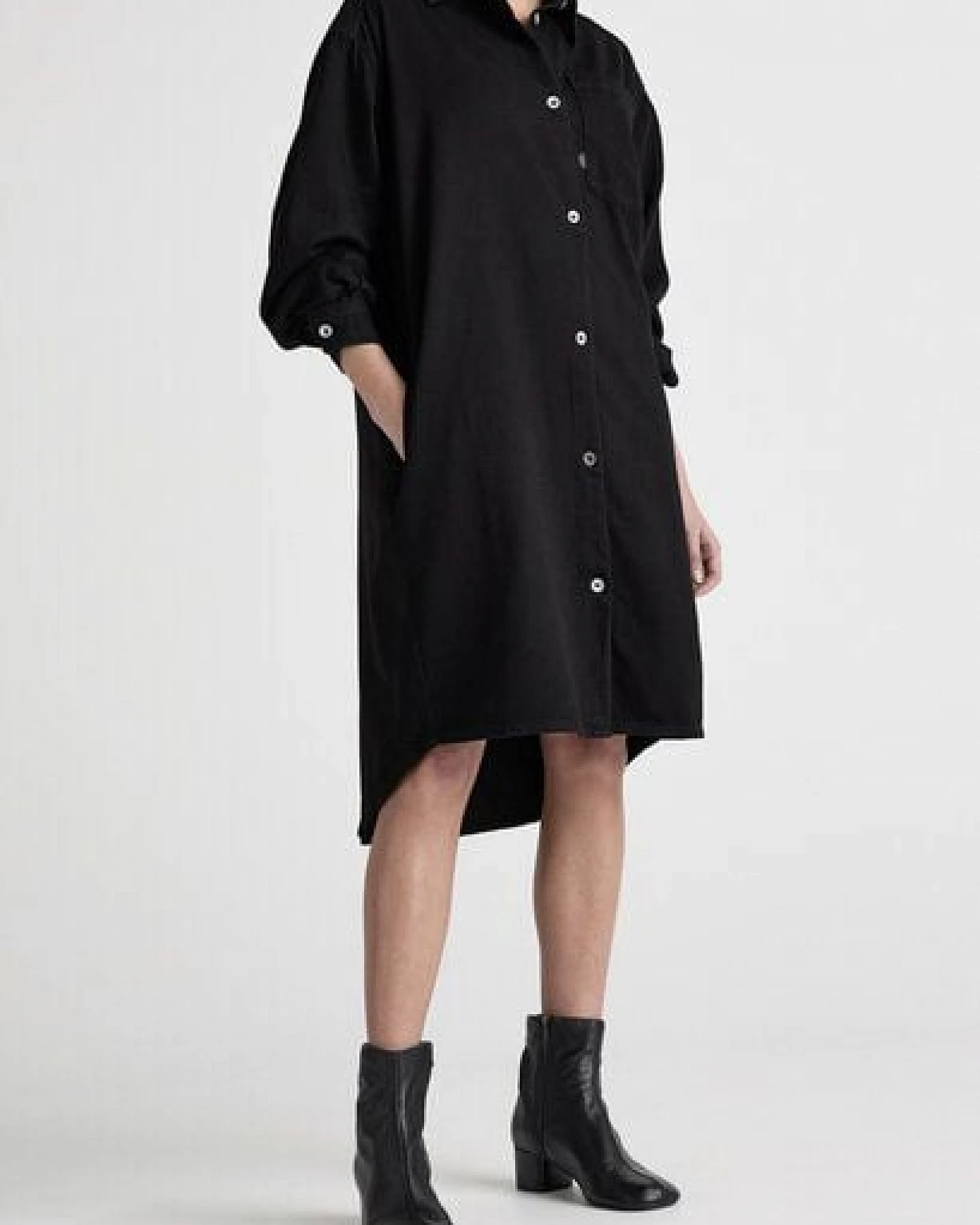 MUD Jeans Damen Jeans "Ella Denim Dress - BlackDip" – Ansicht 2