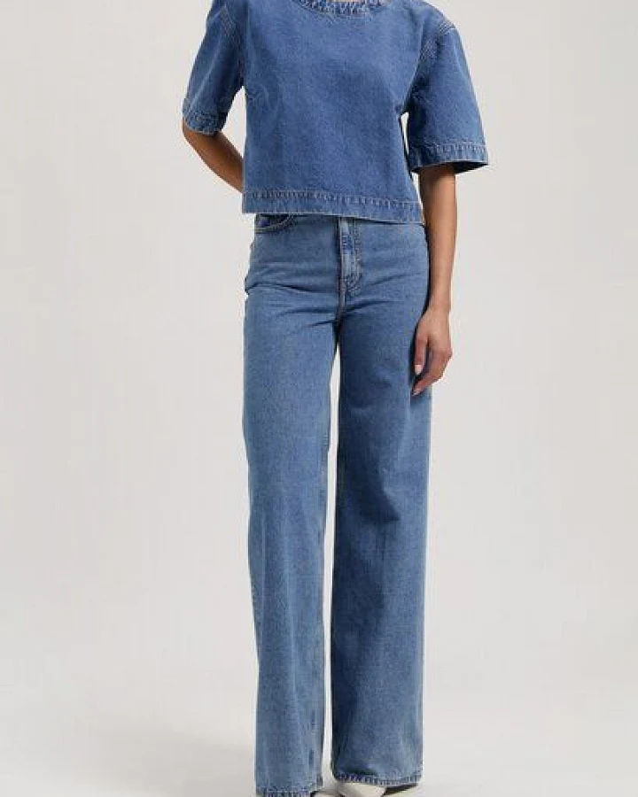 MUD Jeans Sara High Loose - Stone Indigo