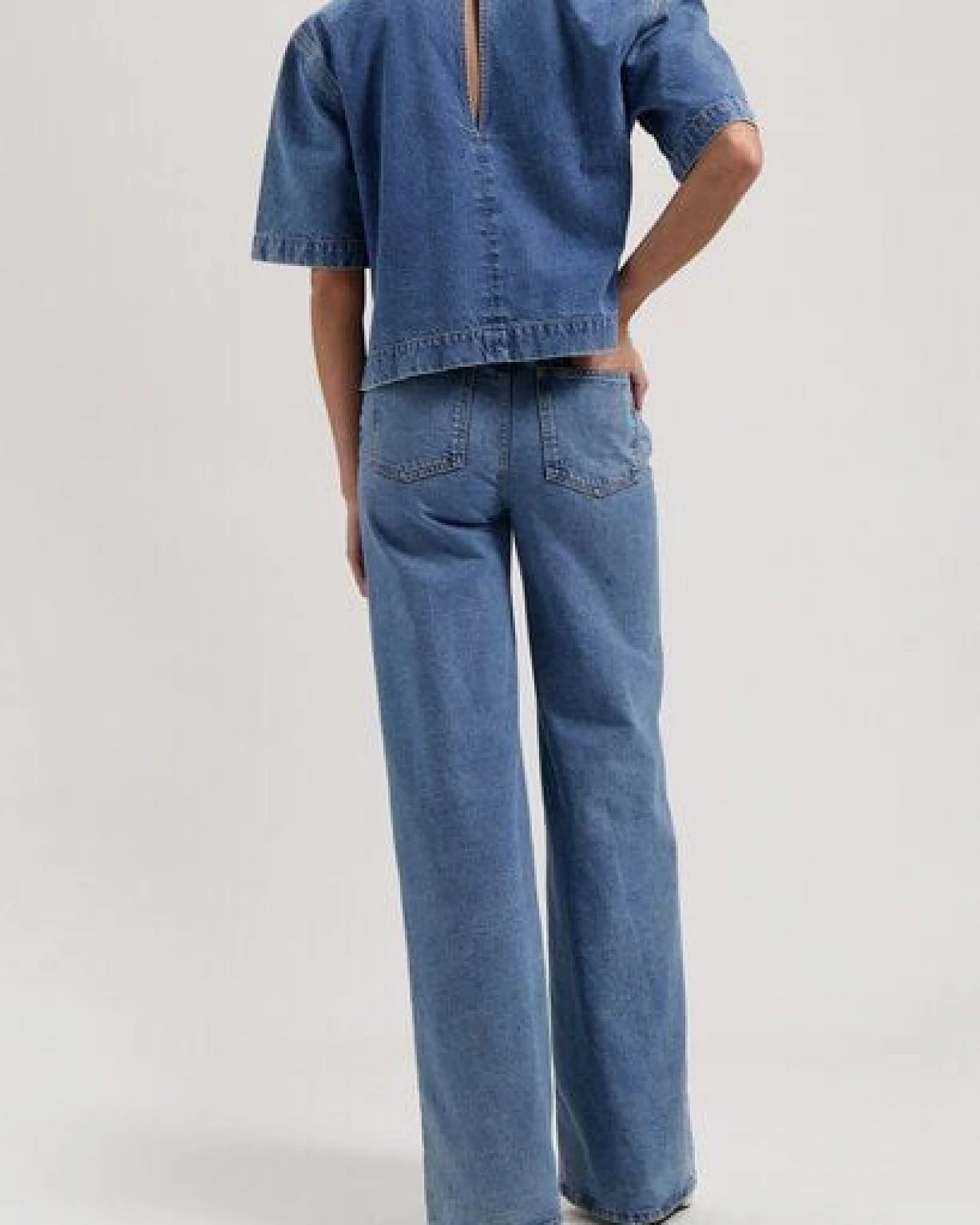MUD Jeans Sara High Loose - Stone Indigo – Ansicht 3