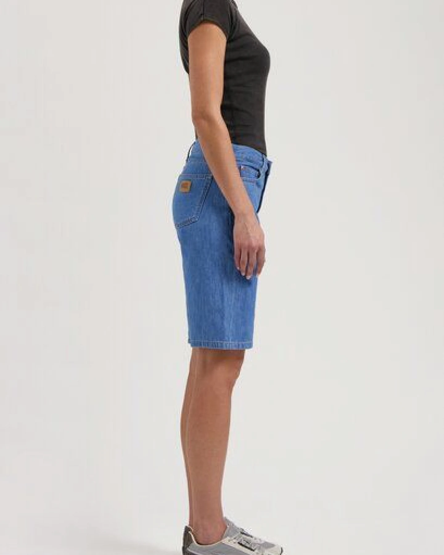 MUD Jeans Damen Shorts "Suzy Mid Short - Medium Stone" – Ansicht 2