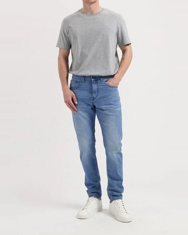 MUD Jeans Rick Mid Slim - Old Stone