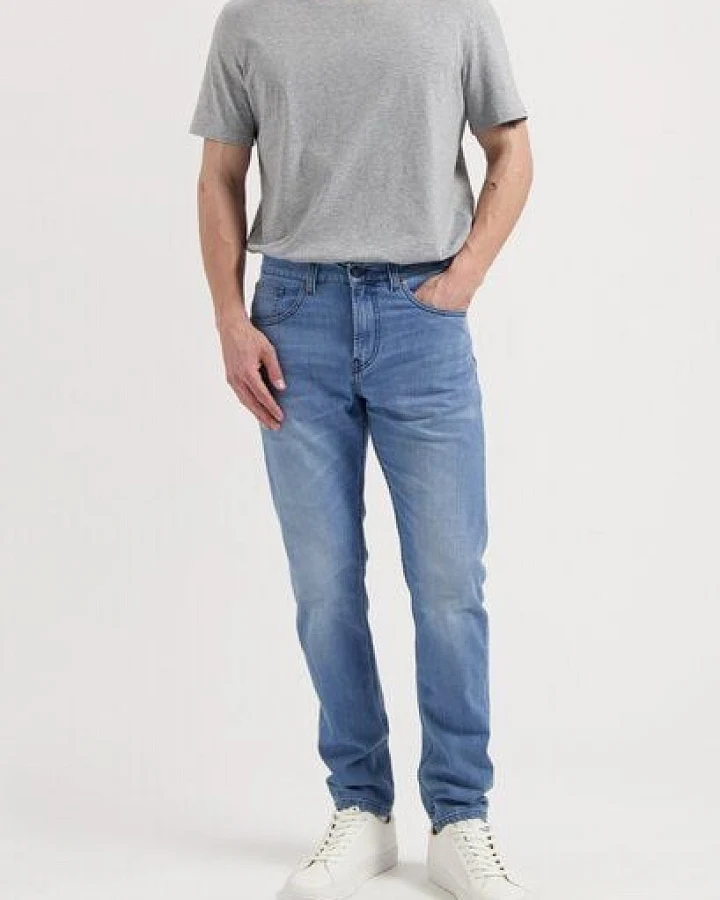 MUD Jeans Rick Mid Slim - Old Stone