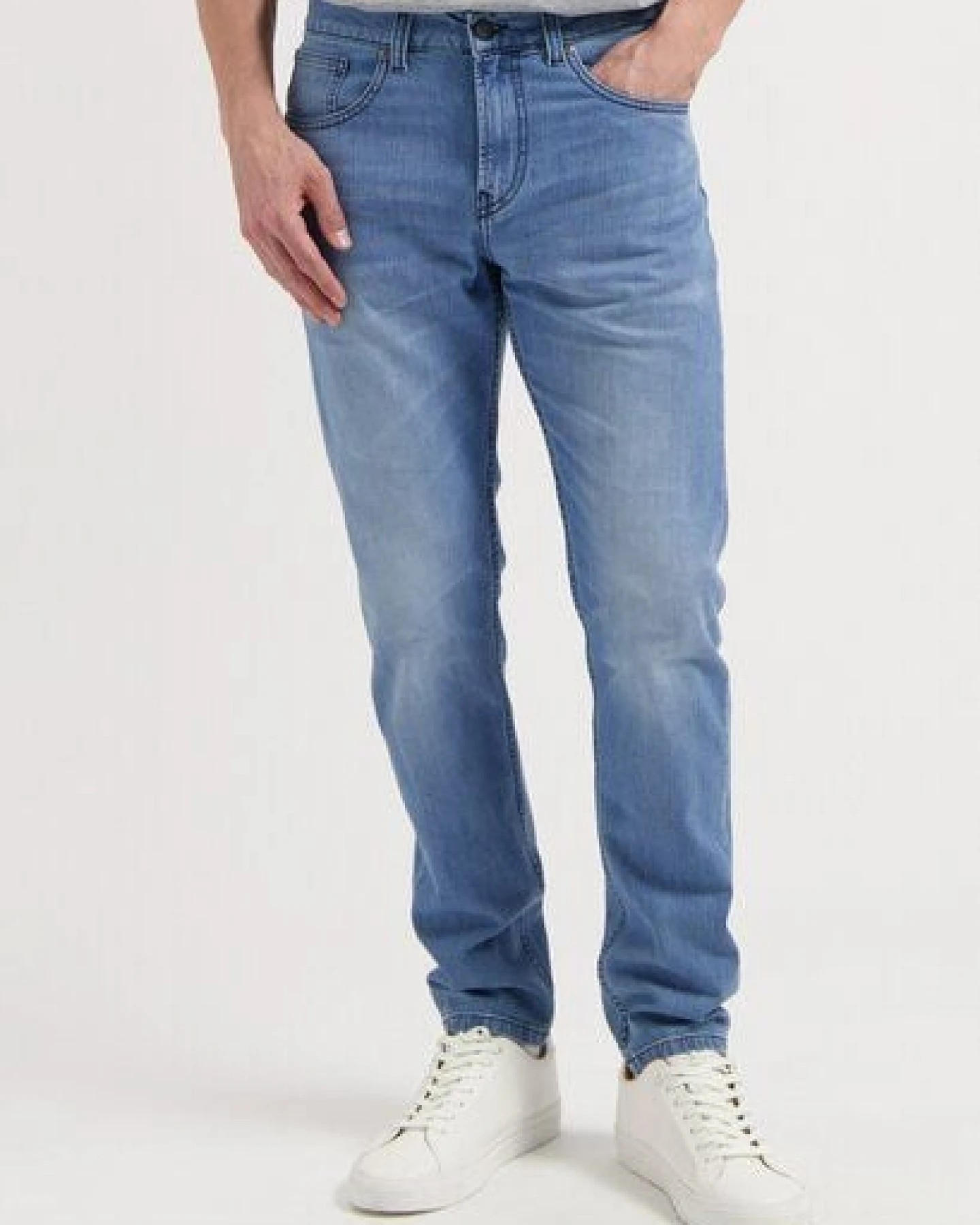 MUD Jeans Rick Mid Slim - Old Stone – Ansicht 4
