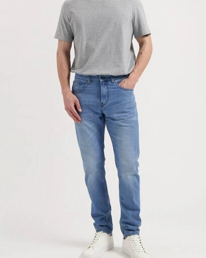 MUD Jeans Rick Mid Slim - Old Stone