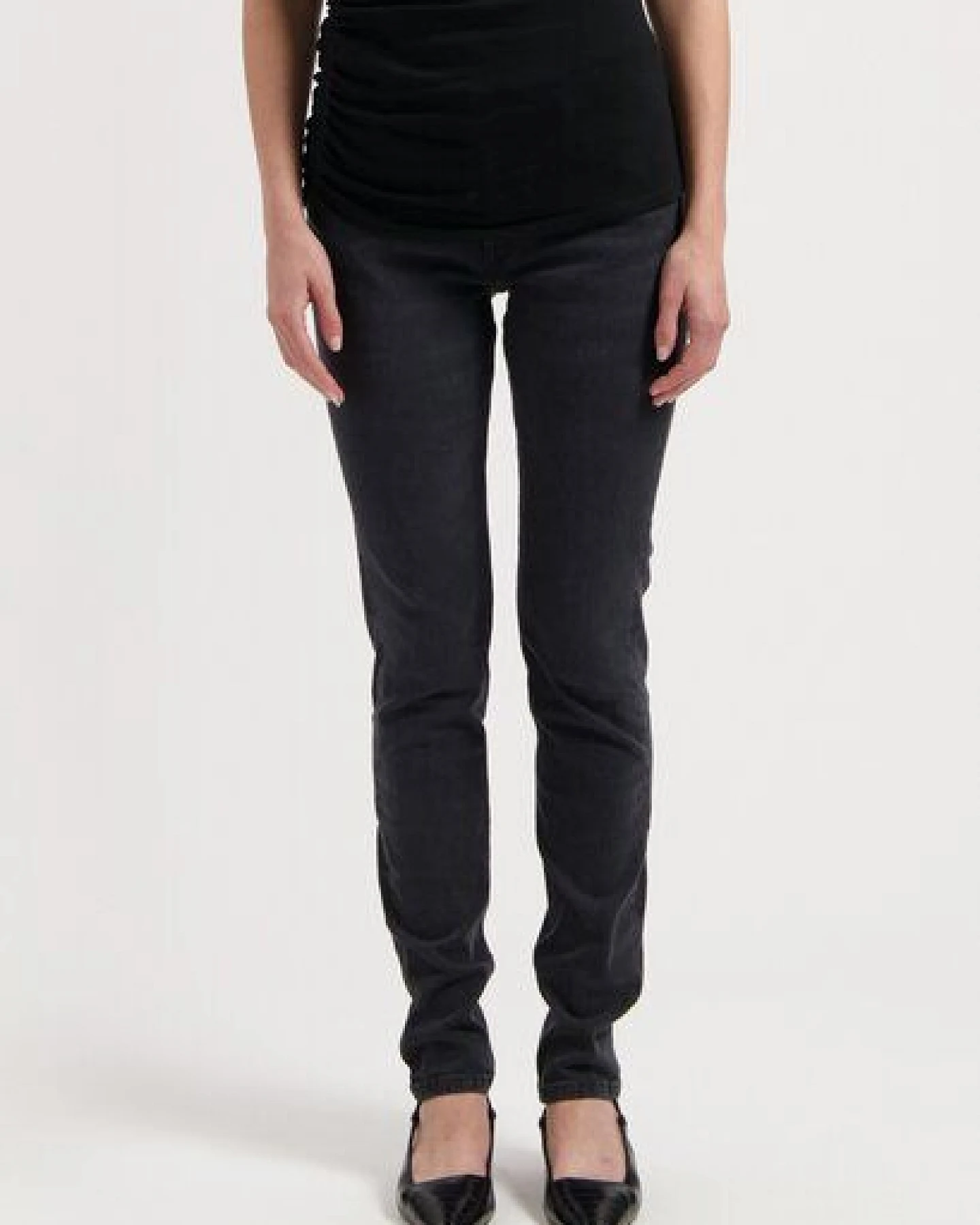 MUD Jeans Damen Jeans "Skyler Mid Skinny - Authentic Black" – Ansicht 4