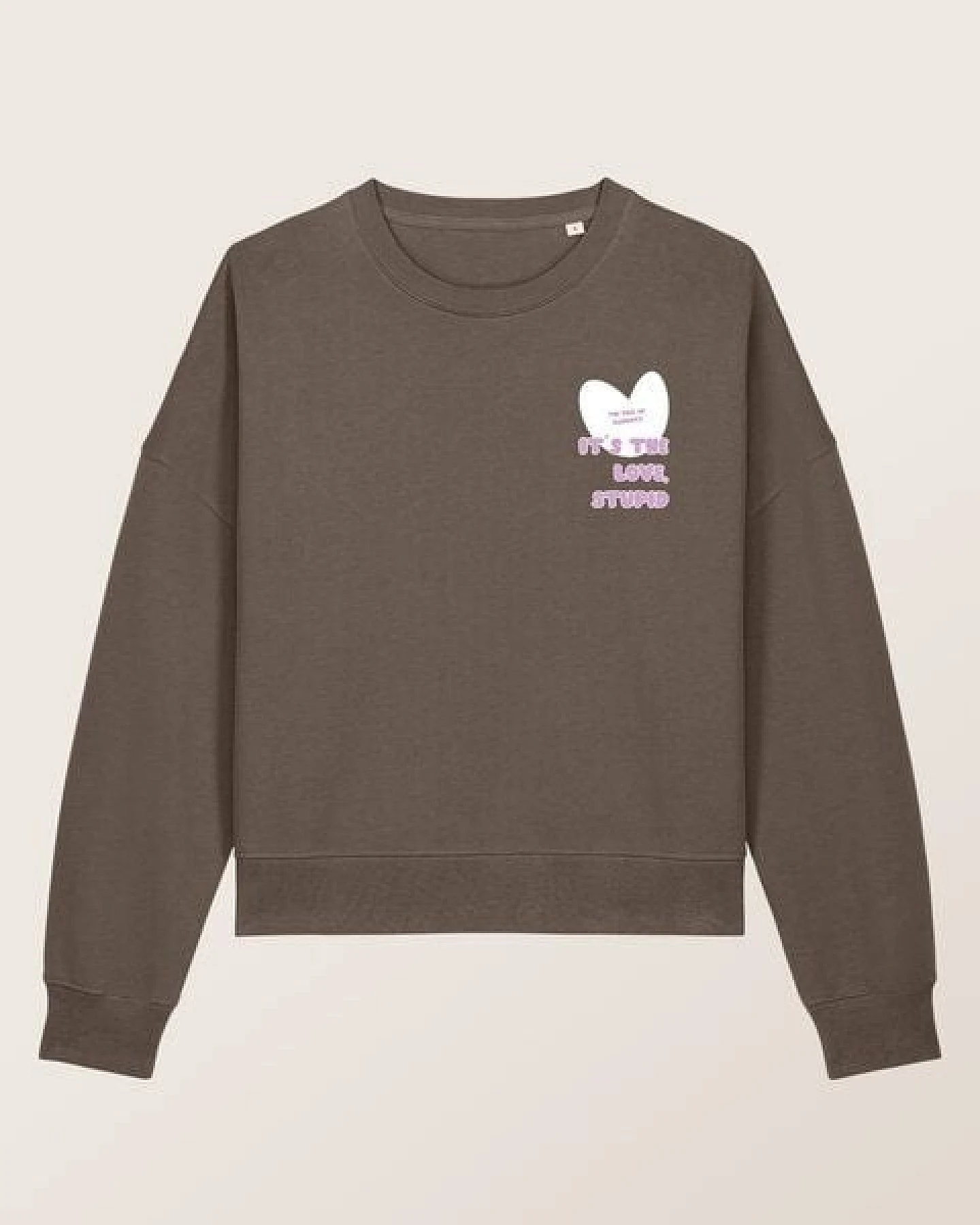 THE FACE OF ELEMENTS IT'S THE LOVE STUPID - RELAXED BOXY FIT SWEATSHIRT AUS 100% BIO-BAUMWOLLE – Ansicht 3