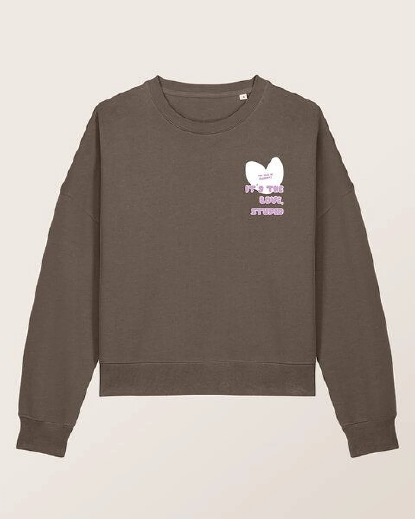 THE FACE OF ELEMENTS IT'S THE LOVE STUPID - RELAXED BOXY FIT SWEATSHIRT AUS 100% BIO-BAUMWOLLE – Ansicht 3