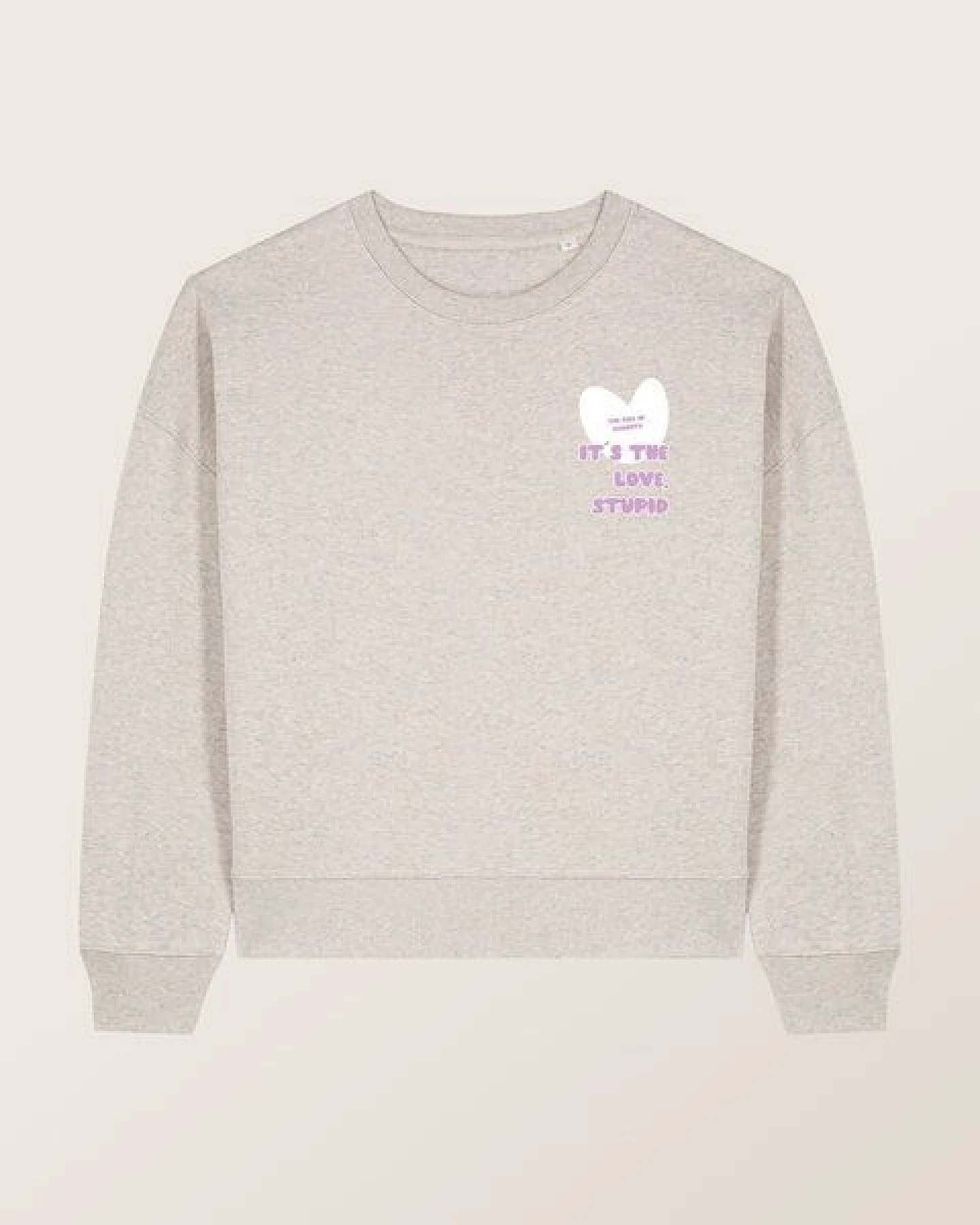 THE FACE OF ELEMENTS IT'S THE LOVE STUPID - RELAXED BOXY FIT SWEATSHIRT AUS 100% BIO-BAUMWOLLE – Ansicht 3