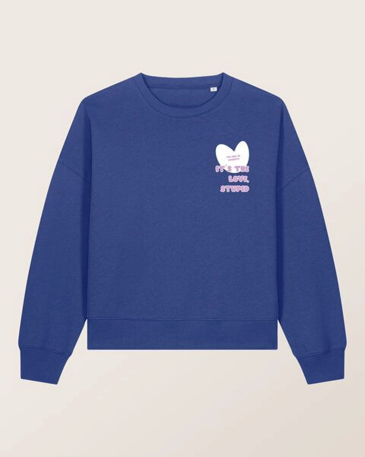 THE FACE OF ELEMENTS IT'S THE LOVE STUPID - RELAXED BOXY FIT SWEATSHIRT AUS 100% BIO-BAUMWOLLE – Ansicht 3