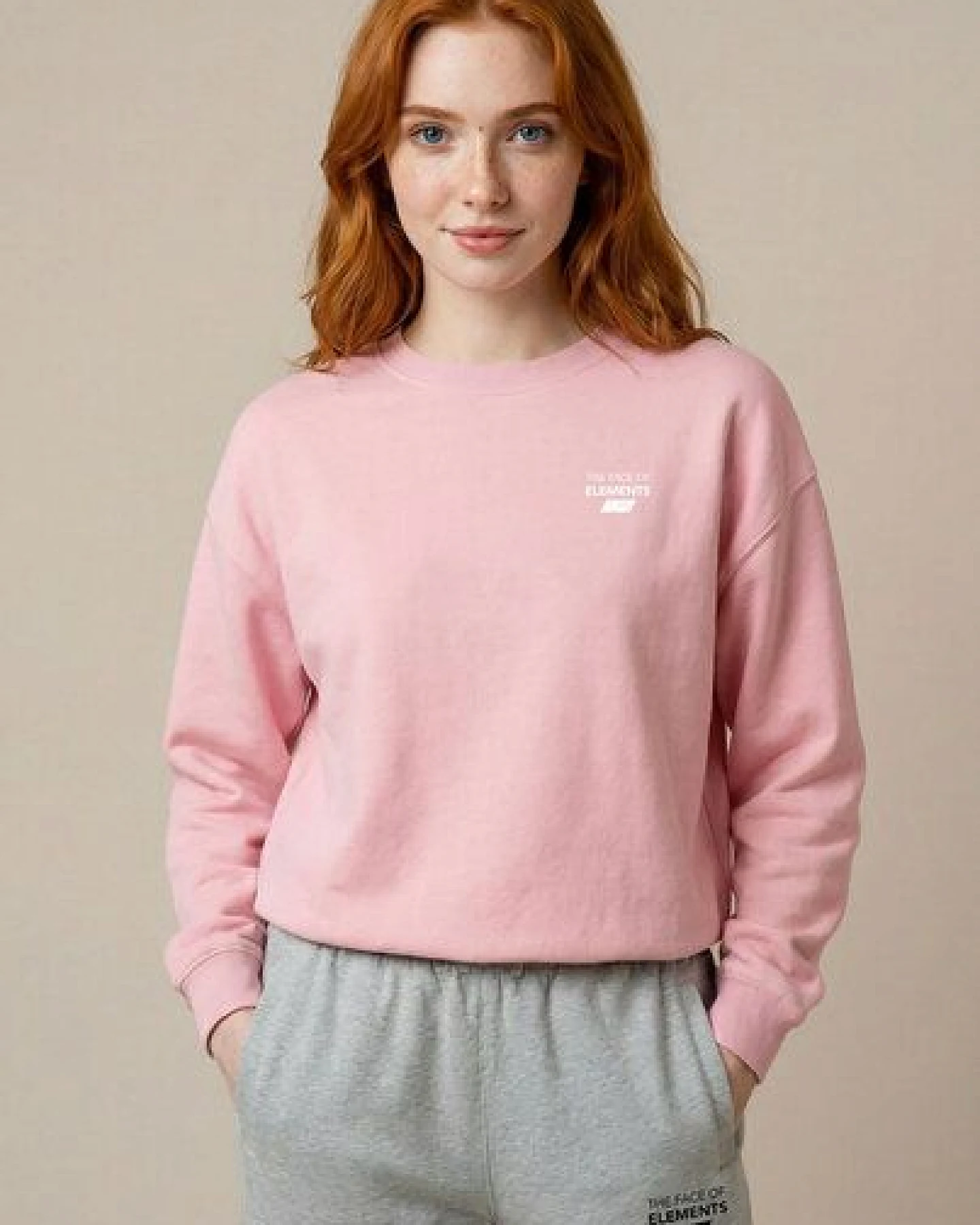 THE FACE OF ELEMENTS ELEMENT - OVERSIZED FIT SWEATSHIRT AUS 100% BIO-BAUMWOLLE – Ansicht 2