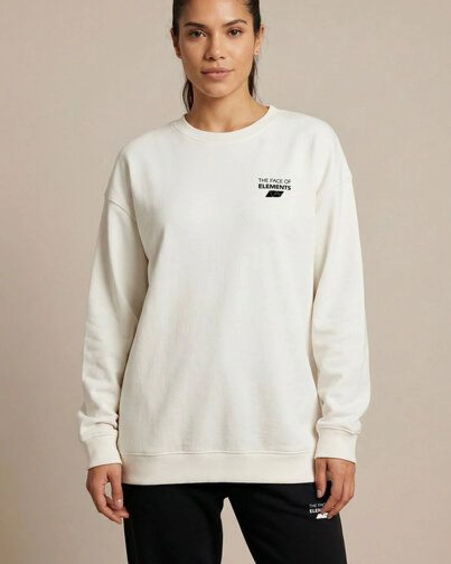 THE FACE OF ELEMENTS ELEMENT - OVERSIZED FIT SWEATSHIRT AUS 100% BIO-BAUMWOLLE – Ansicht 2
