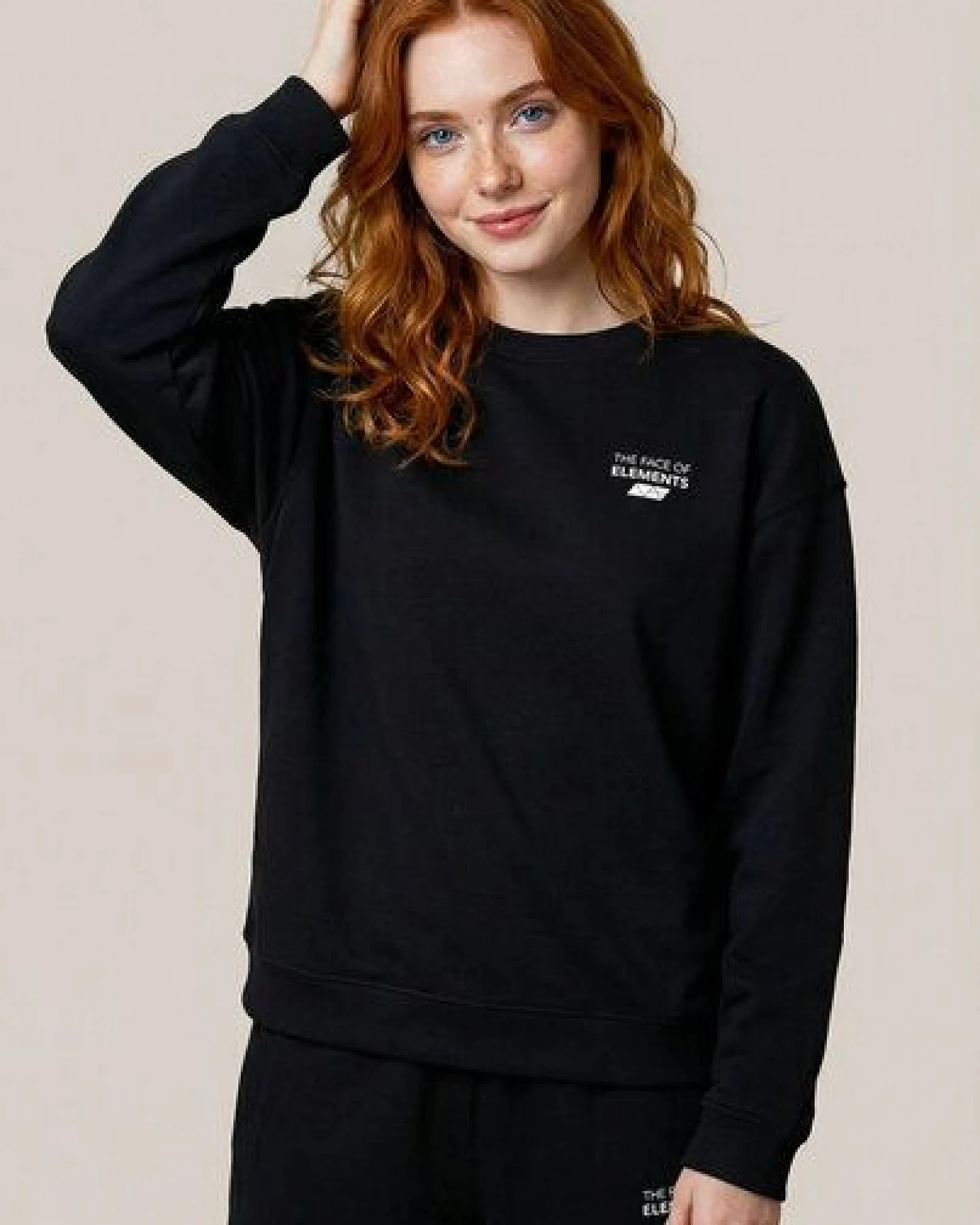 THE FACE OF ELEMENTS ELEMENT - OVERSIZED FIT SWEATSHIRT AUS 100% BIO-BAUMWOLLE – Ansicht 2