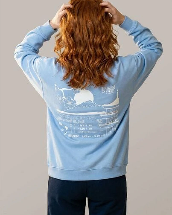 THE FACE OF ELEMENTS MOUNT FUJI - OVERSIZED FIT SWEATSHIRT AUS 100% BIO-BAUMWOLLE