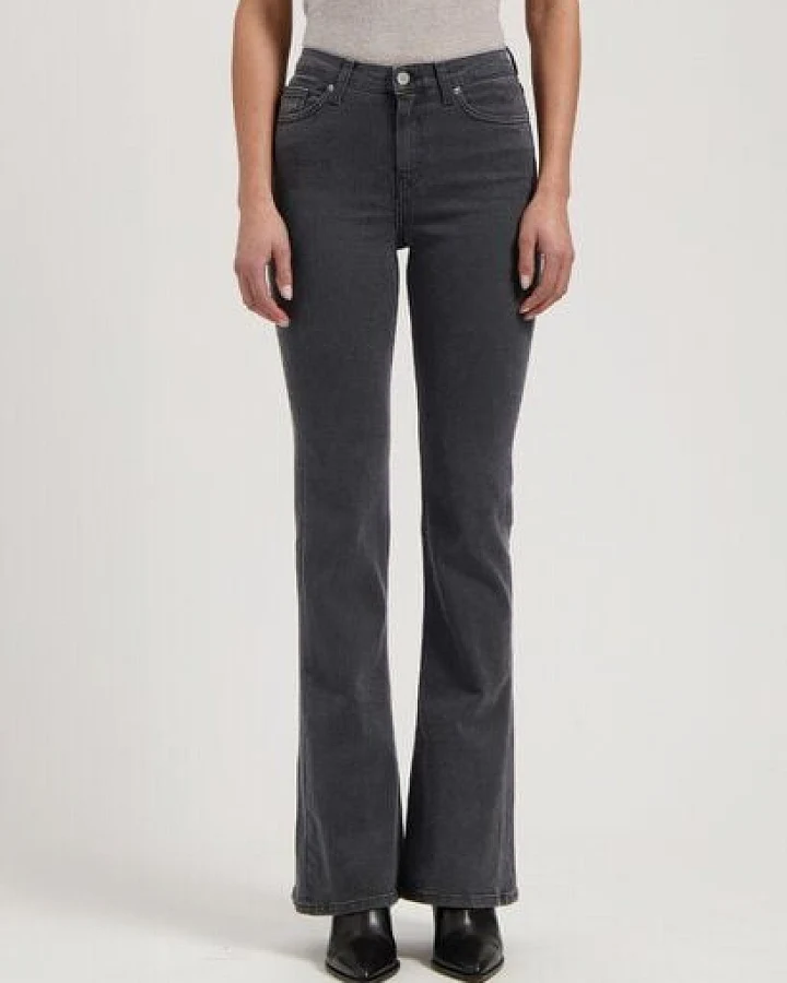 MUD Jeans Unisex Jeans "Isy Flared - O3 Grey"