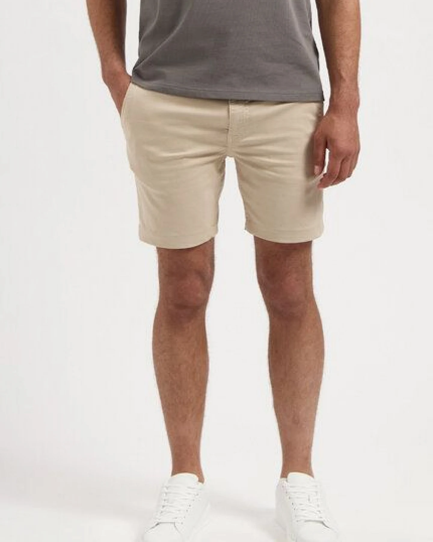 MUD Jeans Herren Jeans "Andy Short - Sand" – Ansicht 2