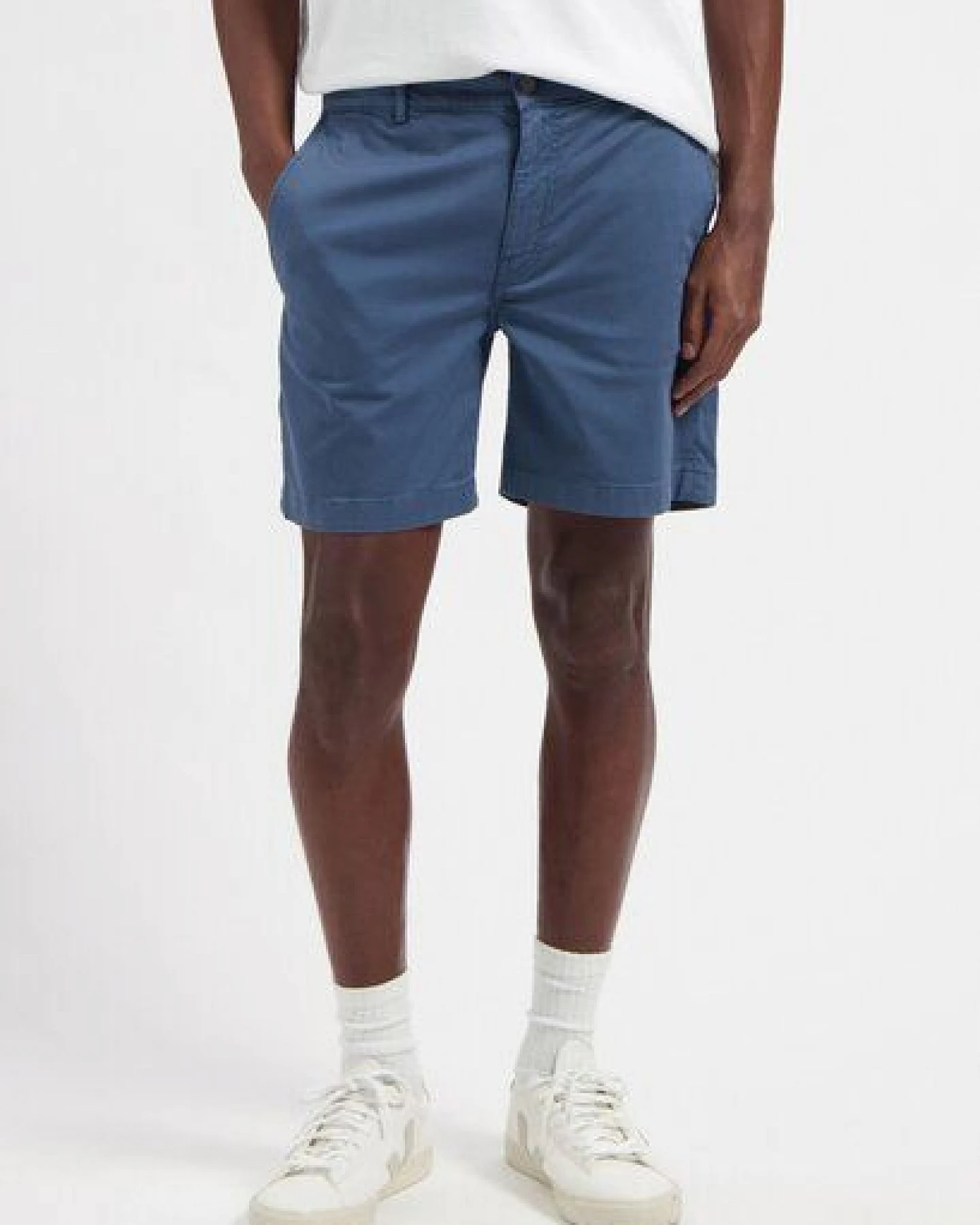 MUD Jeans Herren Shorts "Andy Short - Slate Blue" – Ansicht 4