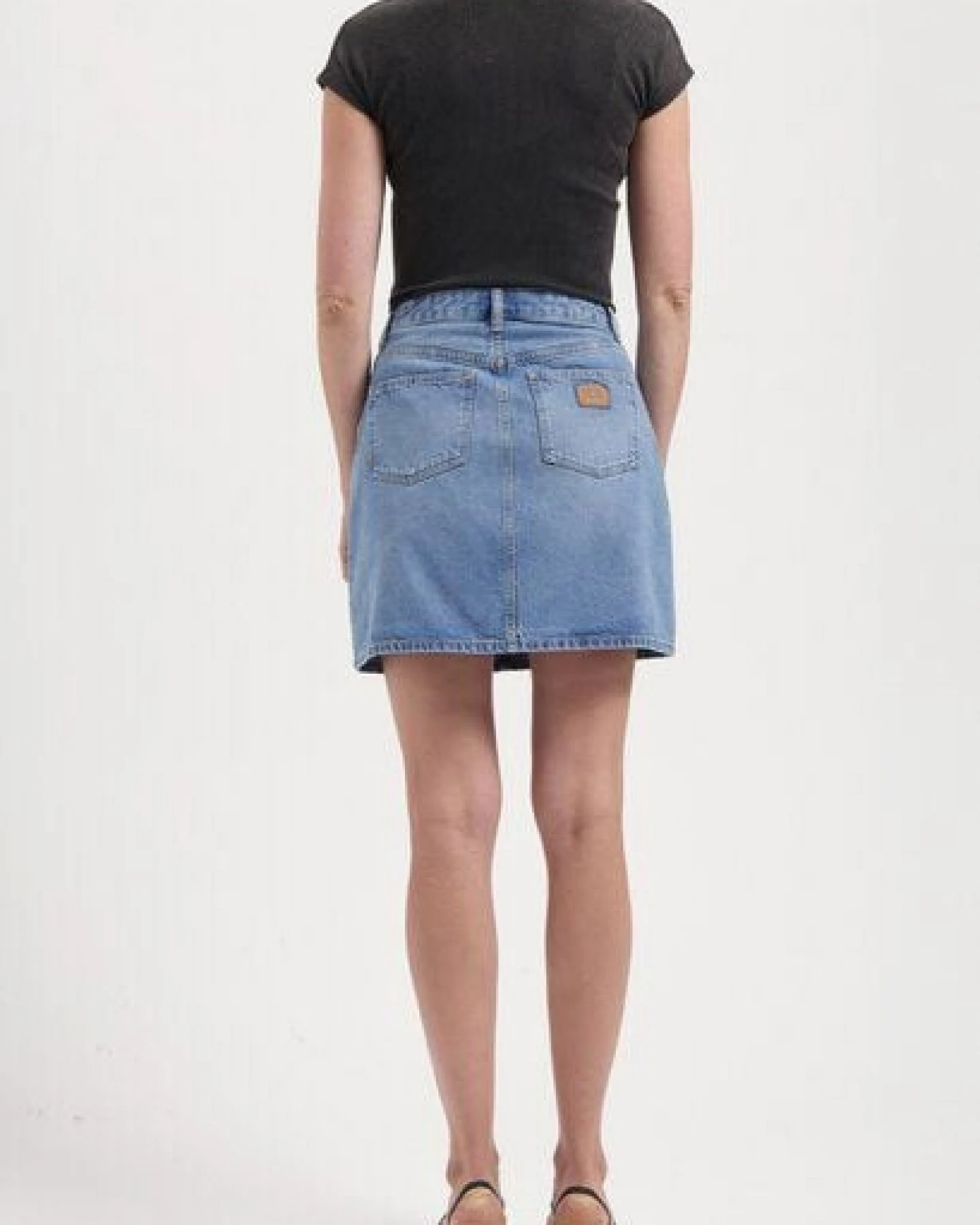 MUD Jeans Damen Rock "Audry Mini Skirt - Light Stone Vintage" – Ansicht 3