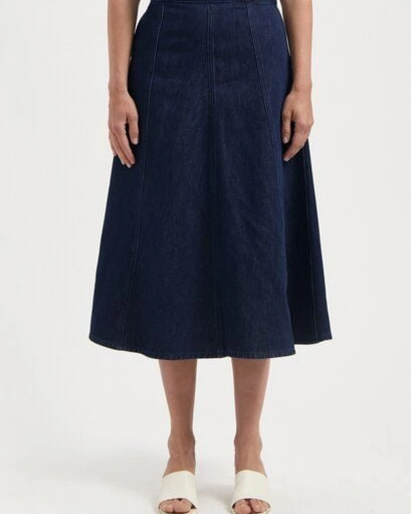 MUD Jeans Damen Jeans "Mae Panel Skirt - Stone Indigo" – Ansicht 4