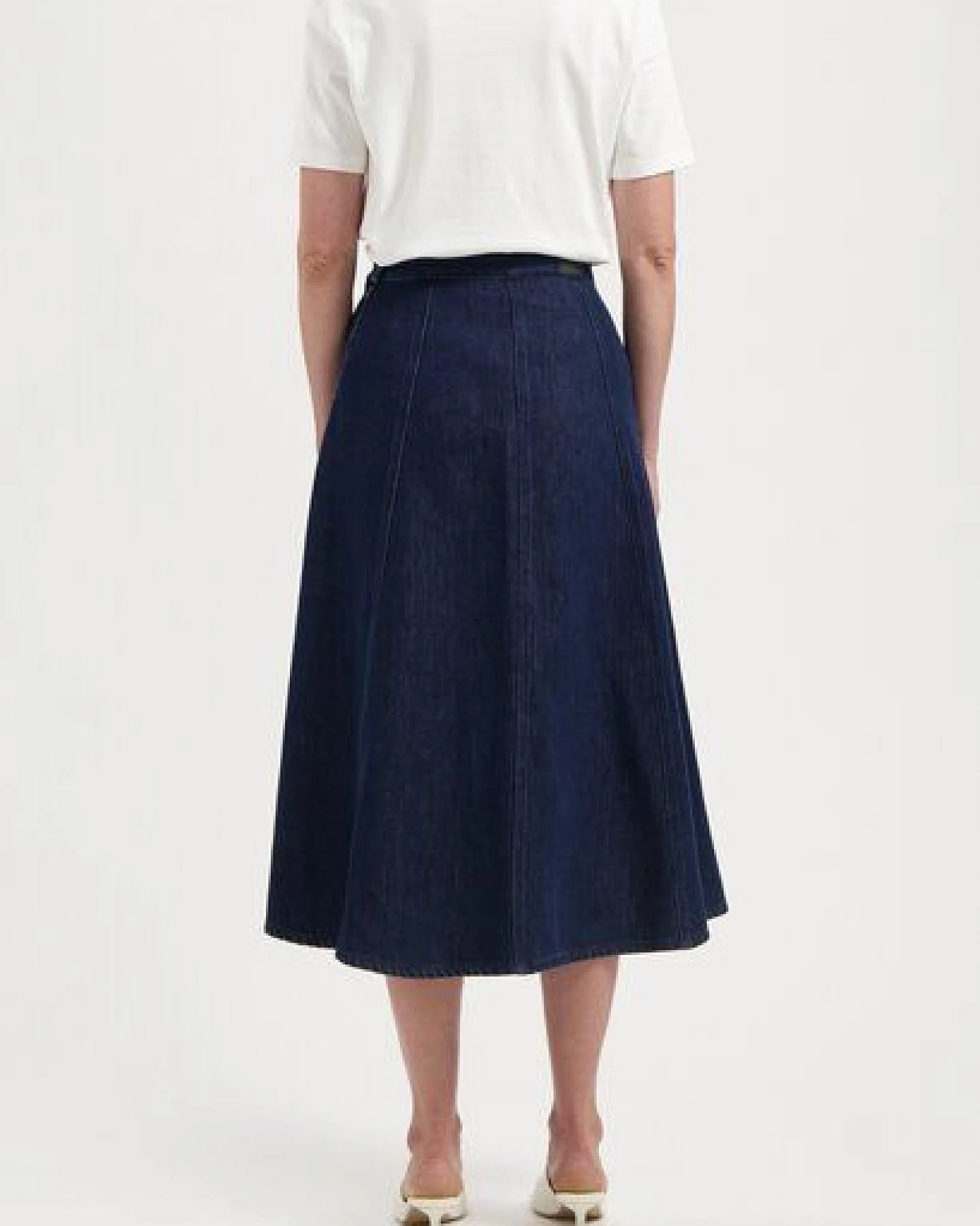 MUD Jeans Damen Jeans "Mae Panel Skirt - Stone Indigo" – Ansicht 3