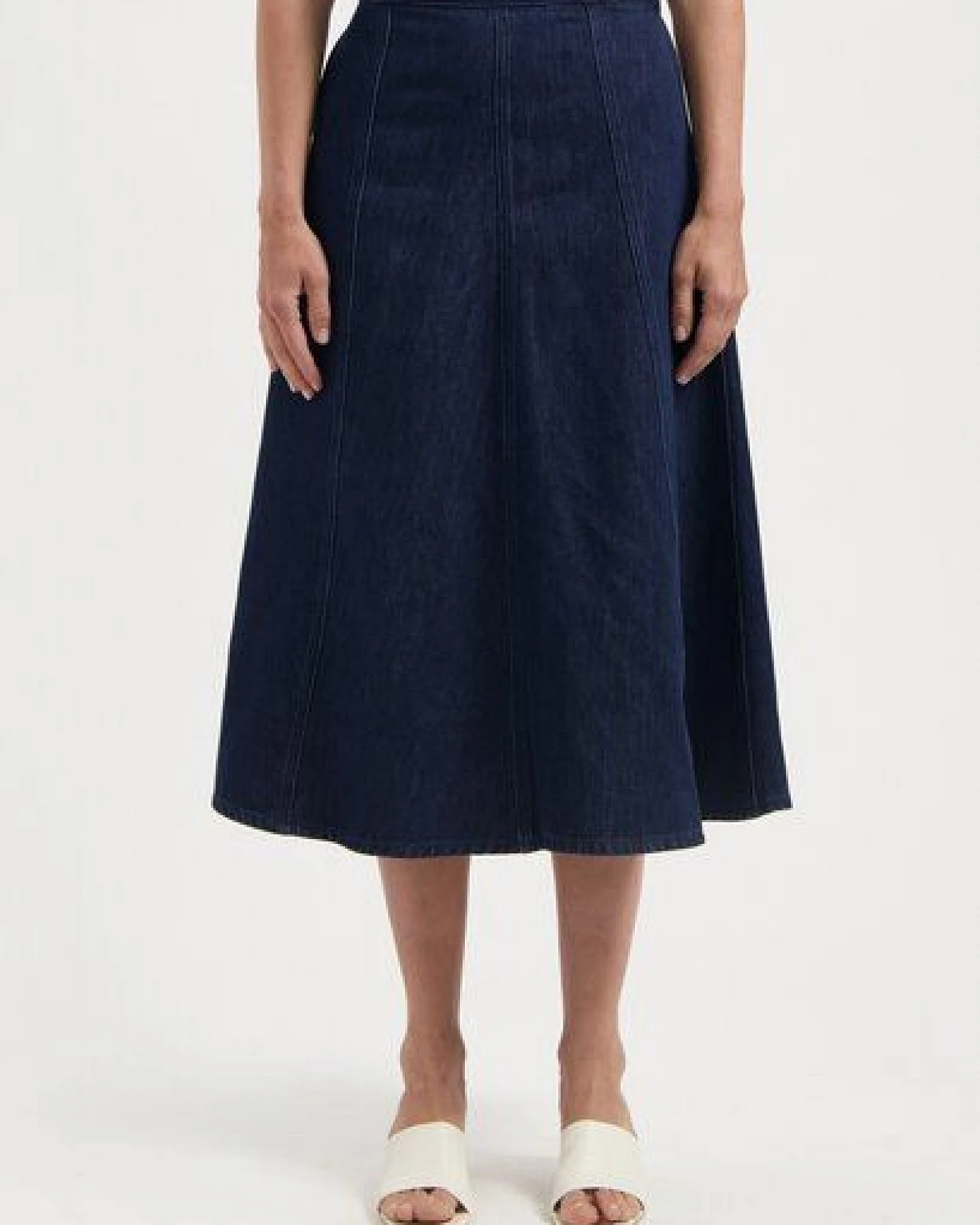 MUD Jeans Damen Jeans "Mae Panel Skirt - Stone Indigo" – Ansicht 4
