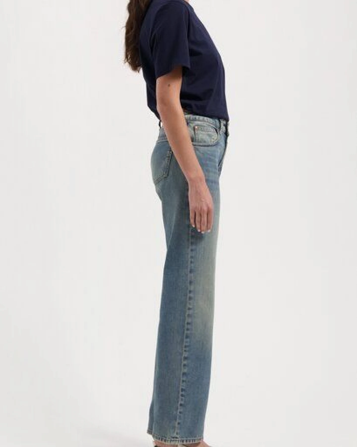 MUD Jeans Damen Jeans "Carry Mid Straight - Earth Vintage" – Ansicht 2
